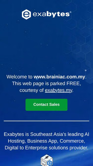 Screenshot of brainiac.com.my
