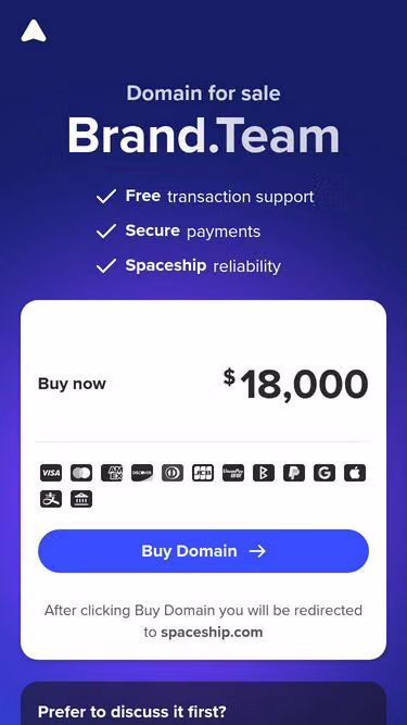 Screenshot of brand.team