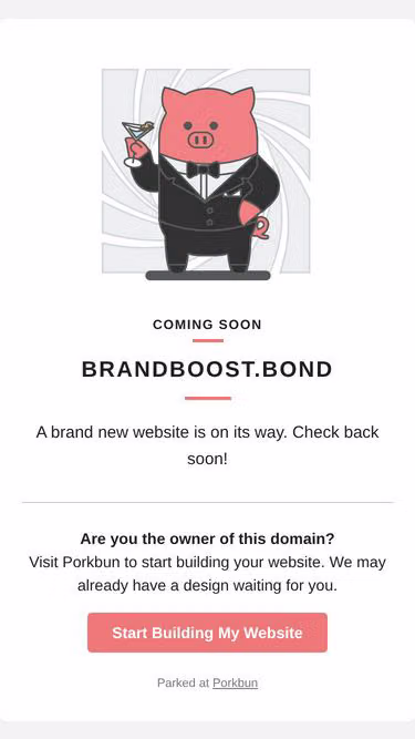 Screenshot of brandboost.bond