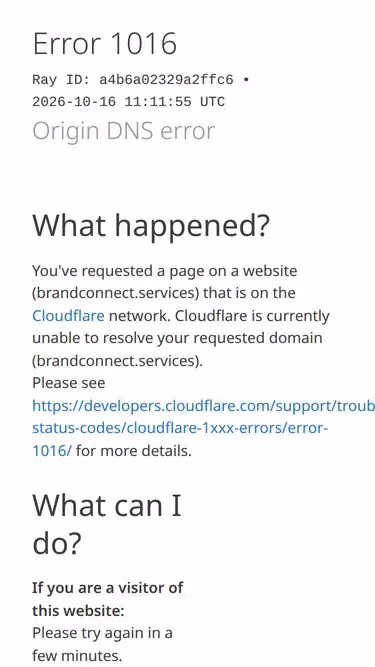 Screenshot of brandconnect.services