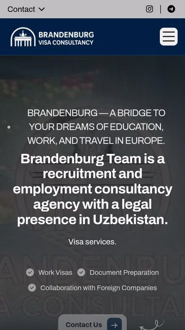 Screenshot of brandenburg.uz