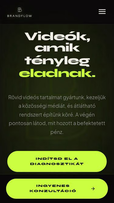 Screenshot of brandflow.hu