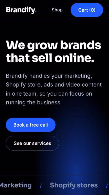Screenshot of brandify.business