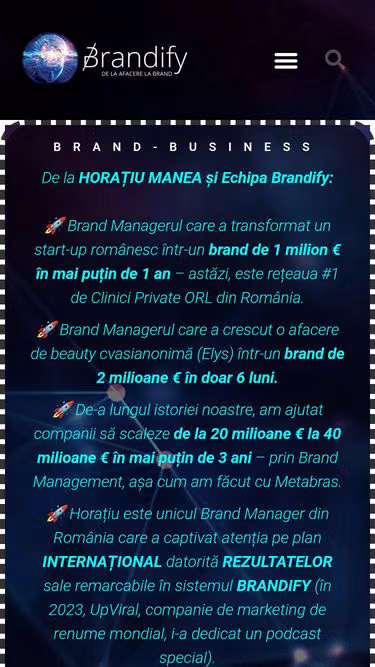 Screenshot of brandify.ro