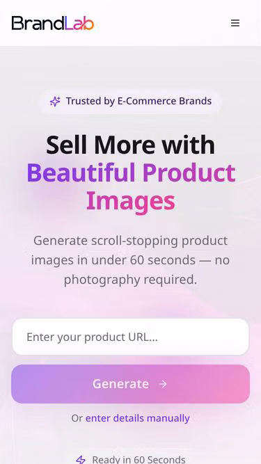Screenshot of brandlab.one