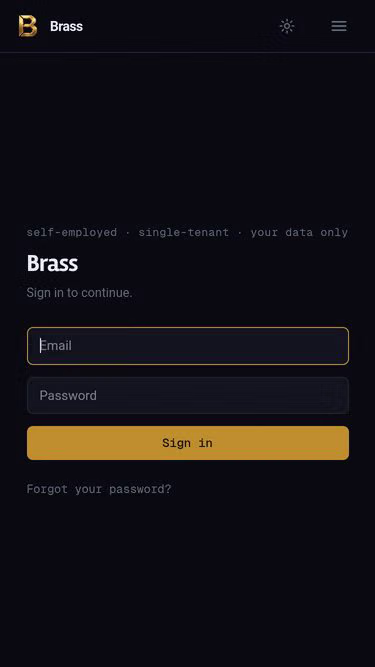 Screenshot of brass.finance