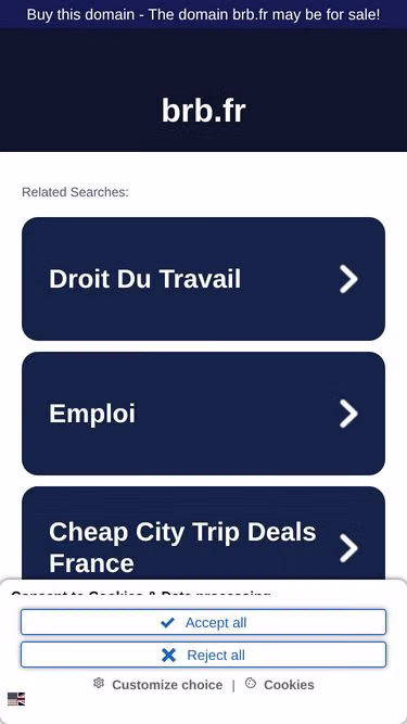 Screenshot of brb.fr