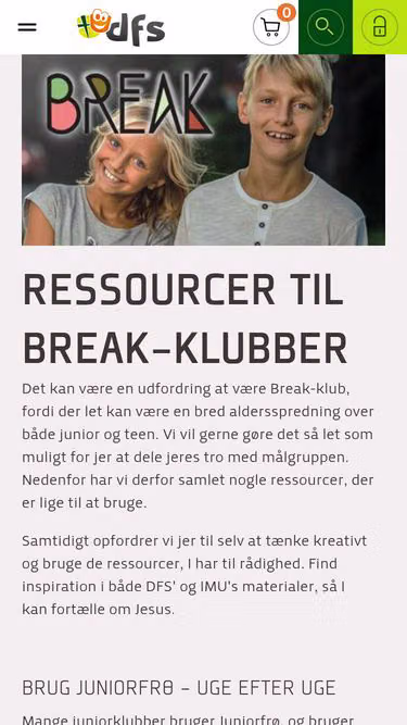 Screenshot of break.dk