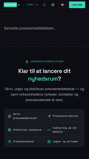 Screenshot of breaking.li
