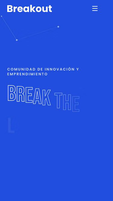 Screenshot of breakout.technology