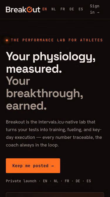 Screenshot of breakout.training
