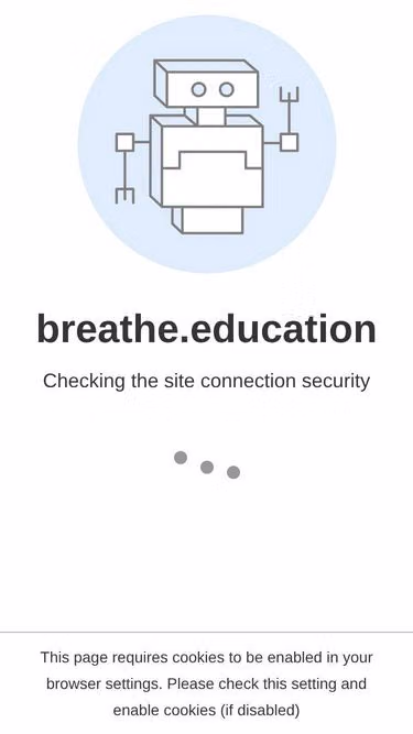 Screenshot of breathe.education