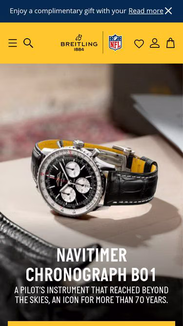 Screenshot of breitling.om