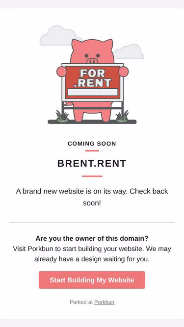 Screenshot of brent.rent