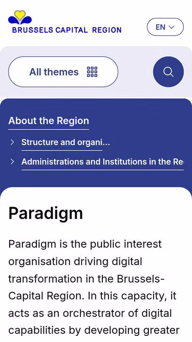 Screenshot of bric.brussels