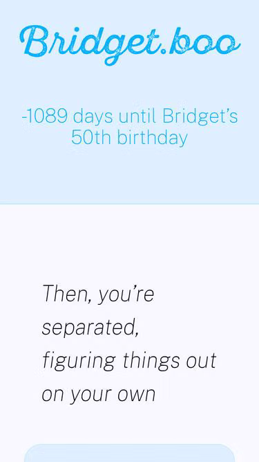 Screenshot of bridget.boo
