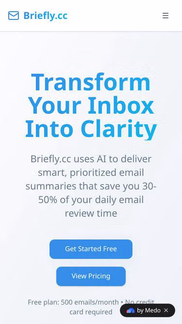 Screenshot of briefly.cc