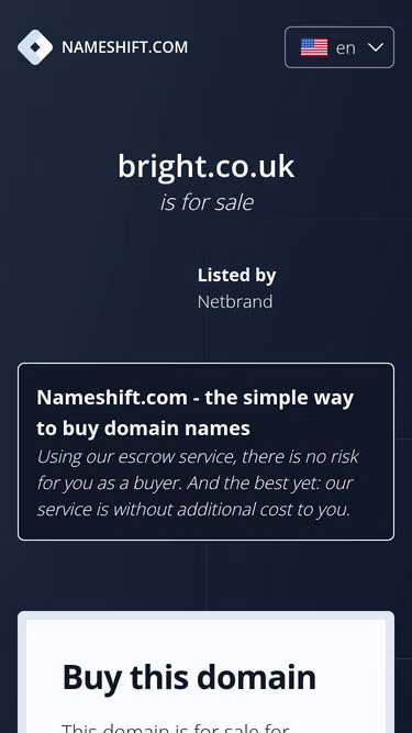 Screenshot of bright.co.uk