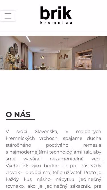 Screenshot of brik.cz