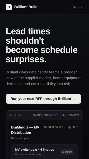Screenshot of brilliant.build