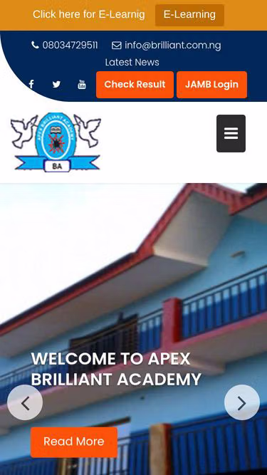 Screenshot of brilliant.com.ng