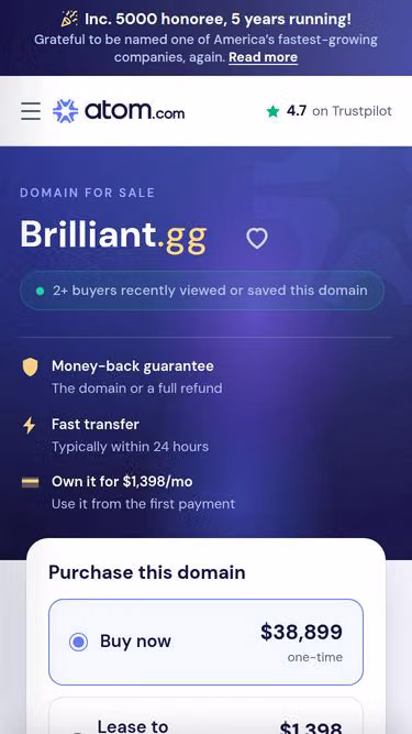 Screenshot of brilliant.gg