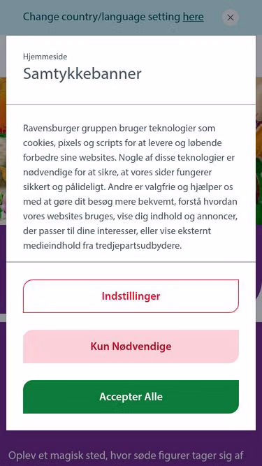 Screenshot of brio.dk