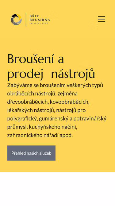 Screenshot of brit.cz