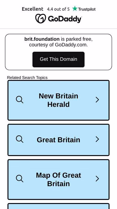 Screenshot of brit.foundation