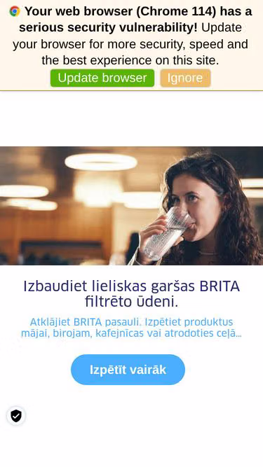 Screenshot of brita.lv