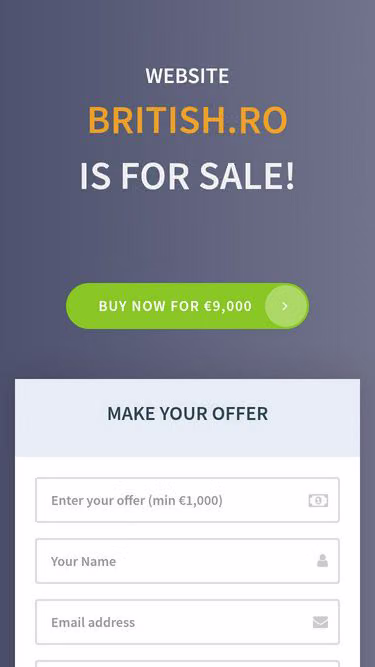 Screenshot of british.ro