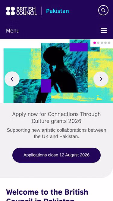 Screenshot of britishcouncil.pk