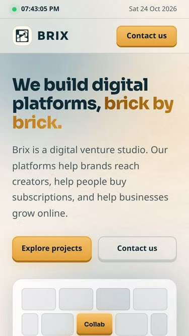 Screenshot of brix.bd