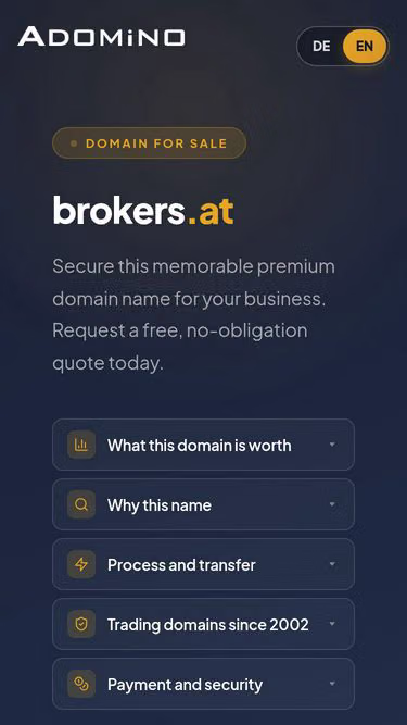 Screenshot of brokers.at