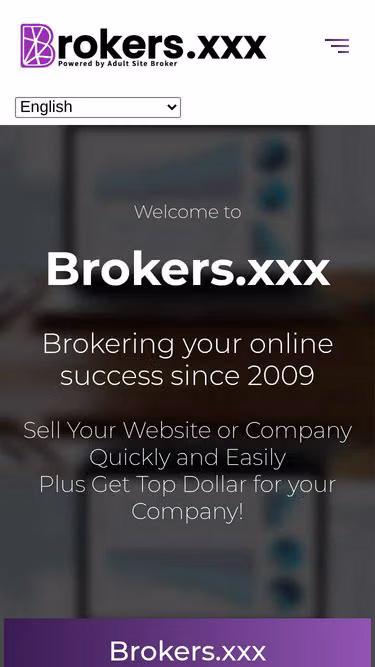 Screenshot of brokers.xxx