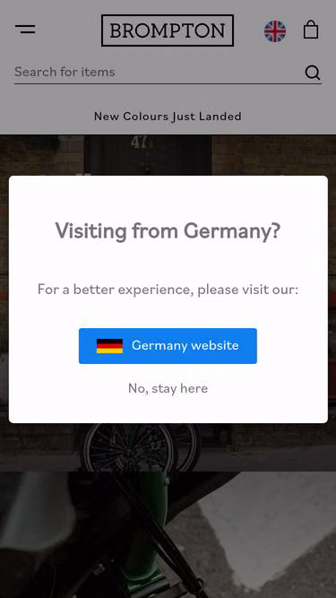 Screenshot of brompton.cc