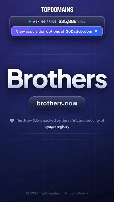 Screenshot of brothers.now