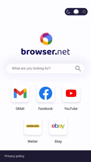 Screenshot of browser.net