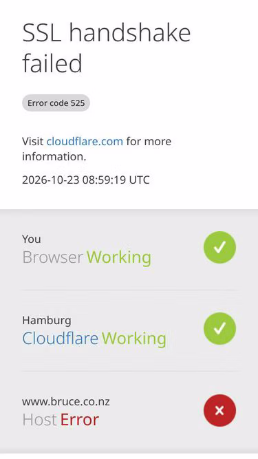 Screenshot of bruce.co.nz