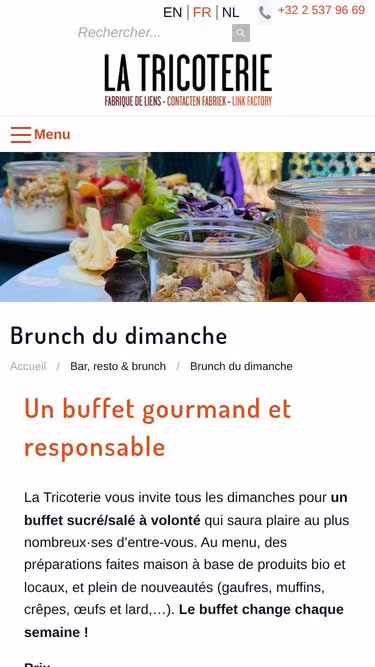 Screenshot of brunch.bio