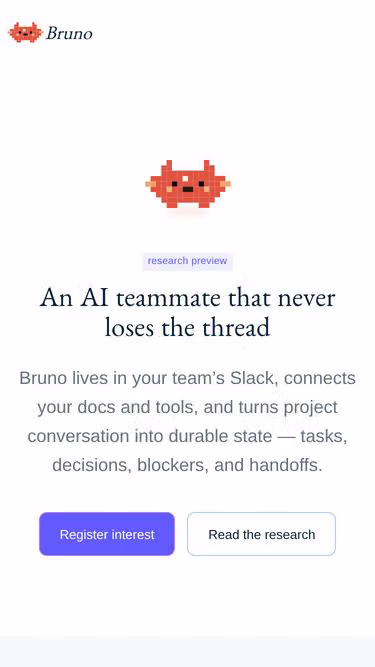 Screenshot of bruno.science