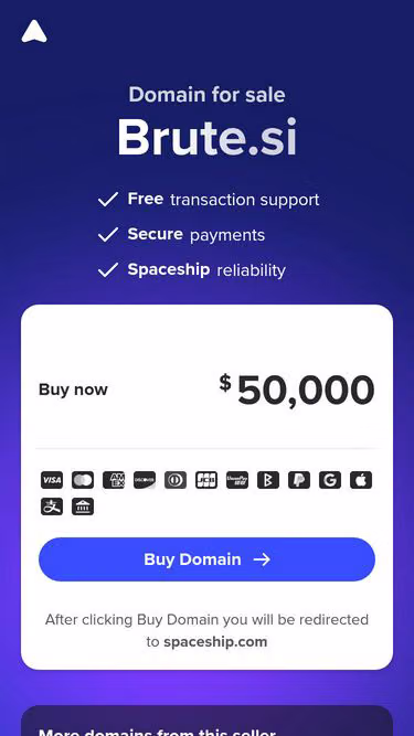 Screenshot of brute.si