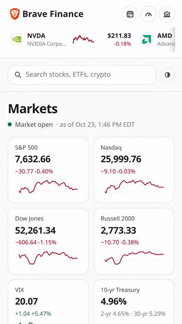 Screenshot of brv.finance
