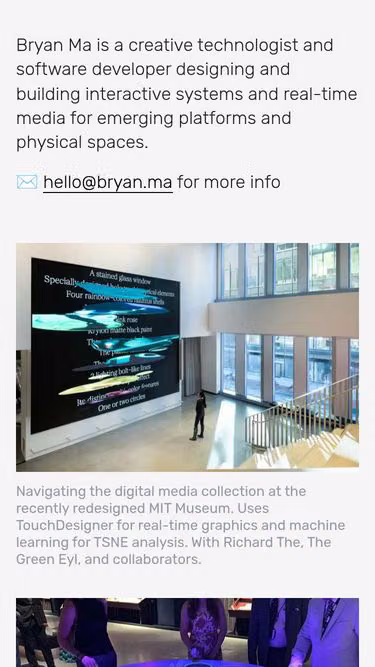 Screenshot of bryan.ma