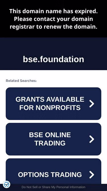 Screenshot of bse.foundation