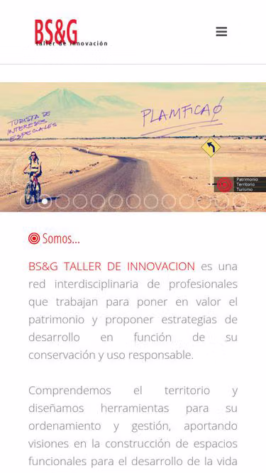 Screenshot of bsg.cl