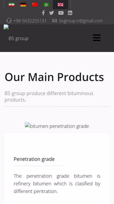 Screenshot of bsgroup.co.ir