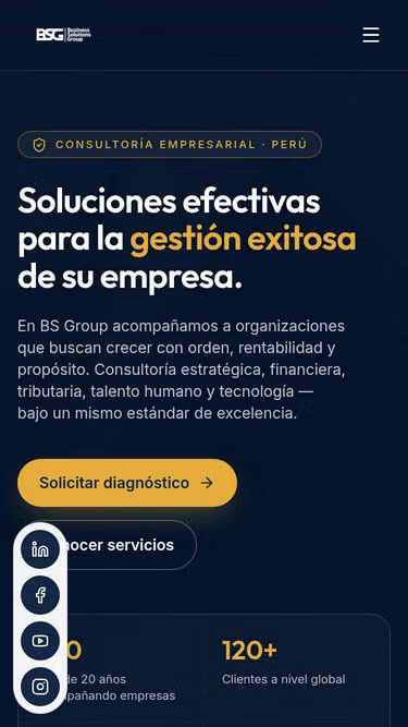 Screenshot of bsgroup.com.pe