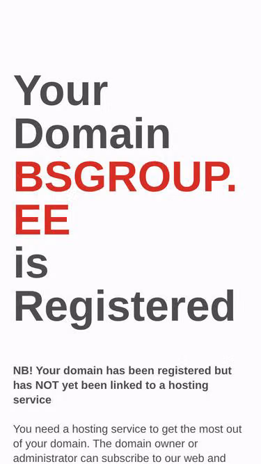 Screenshot of bsgroup.ee