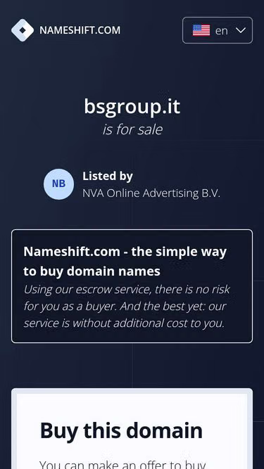 Screenshot of bsgroup.it